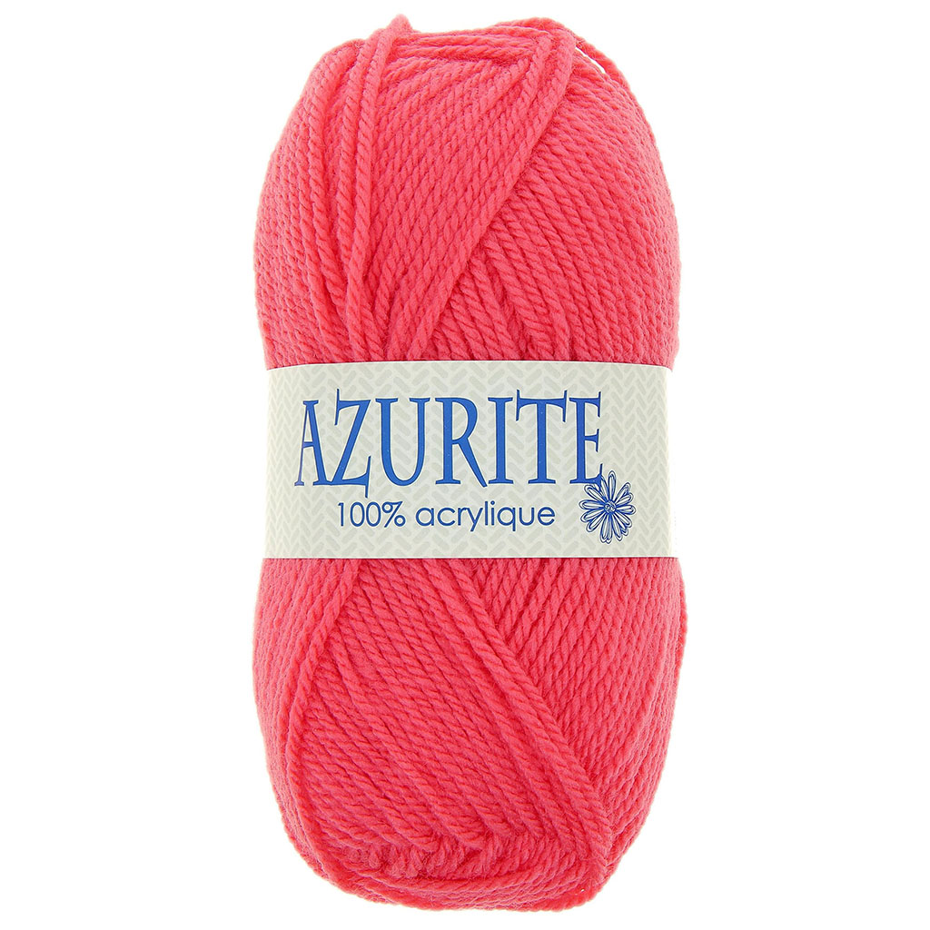 Lot de 10 pelotes de laine AZURITE rose