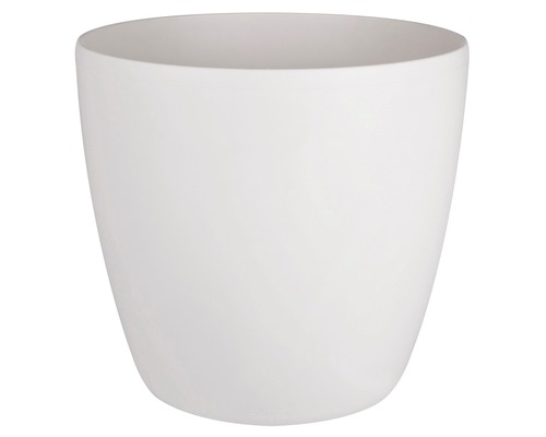 elho Brussels plantenbak met wielen, kunststof, Ø 35 cm, wit