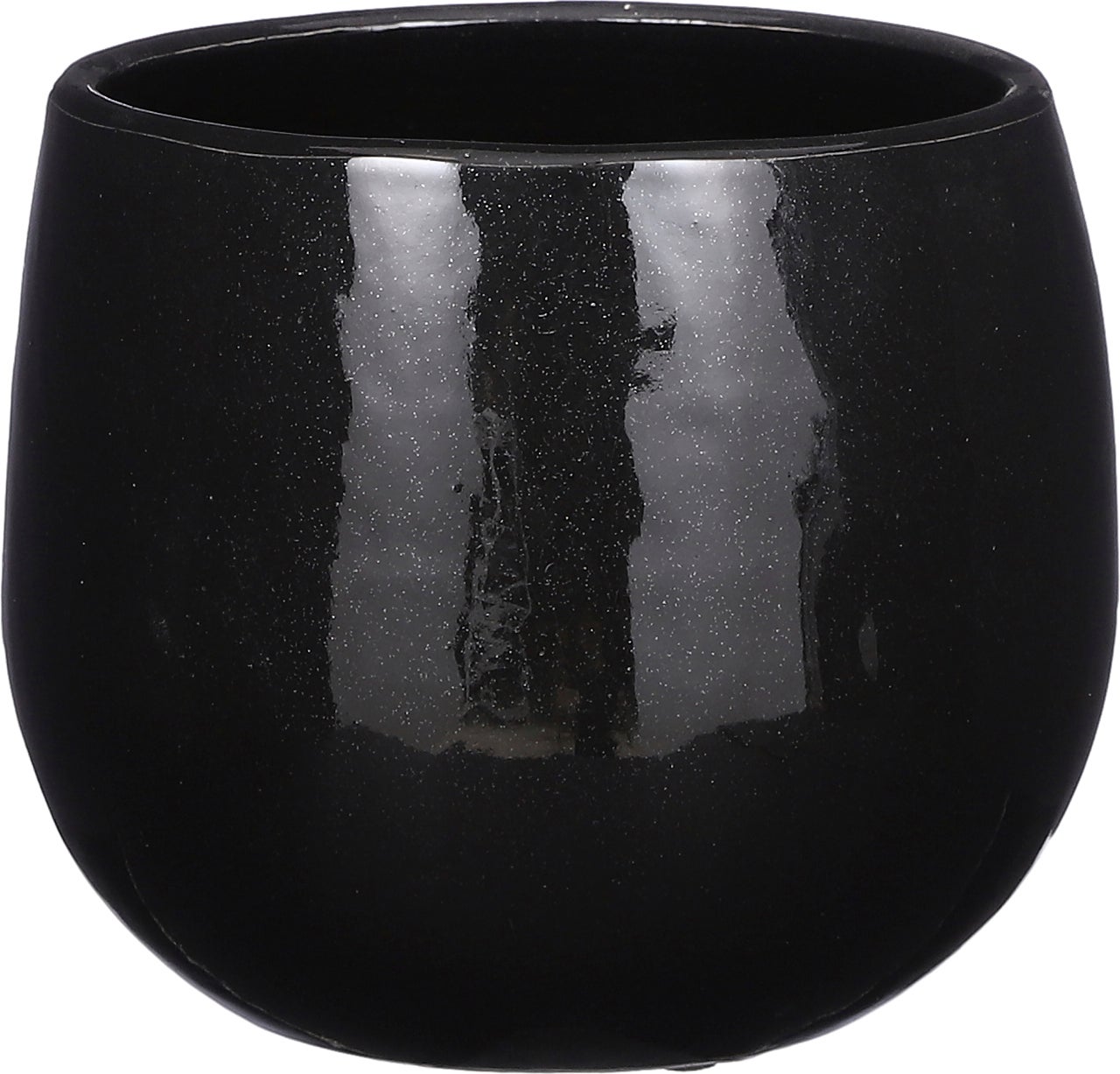 Mica Decorations bloempot Pablo zwart D 16 H 14 cm