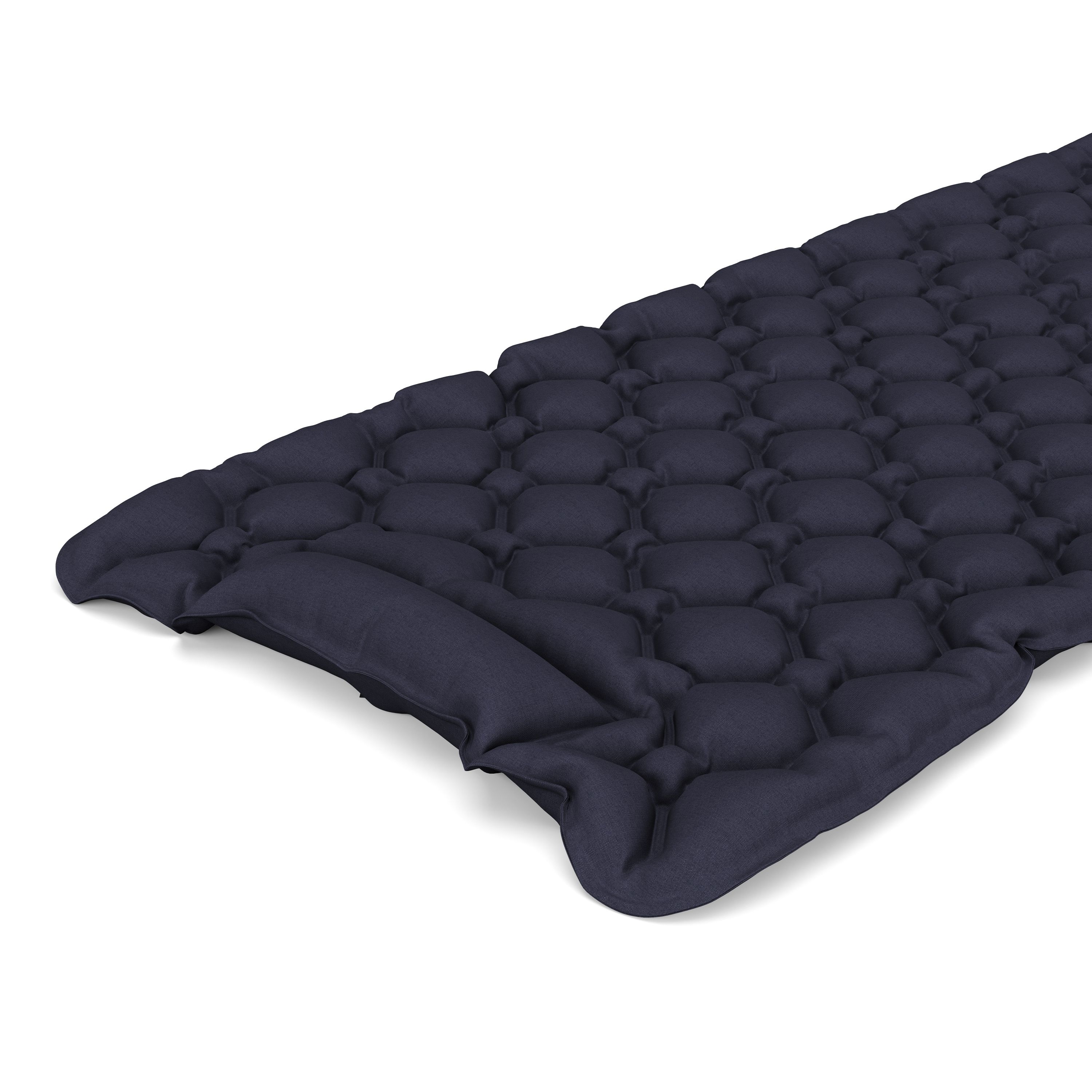 Campingmatte mit Kissen 195 x 60 x 5 cm dunkelblau