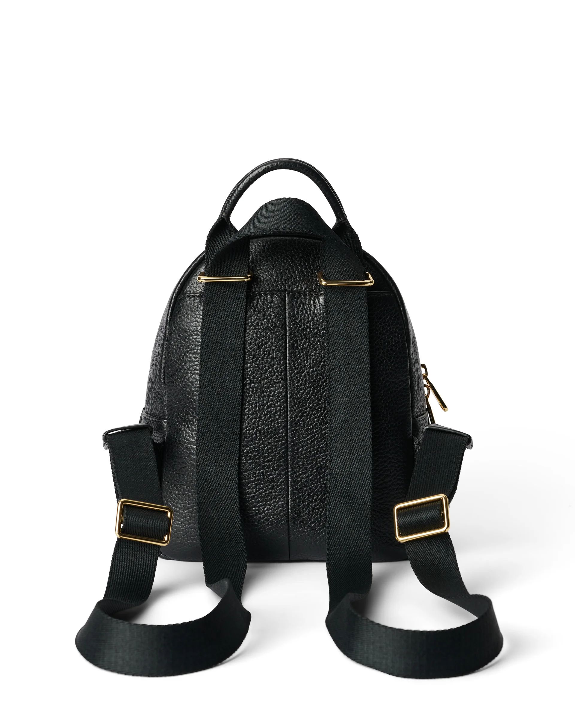 ECCO Round Pack Rucksack aus Leder Schwarz 23X20,5X10,5 cm