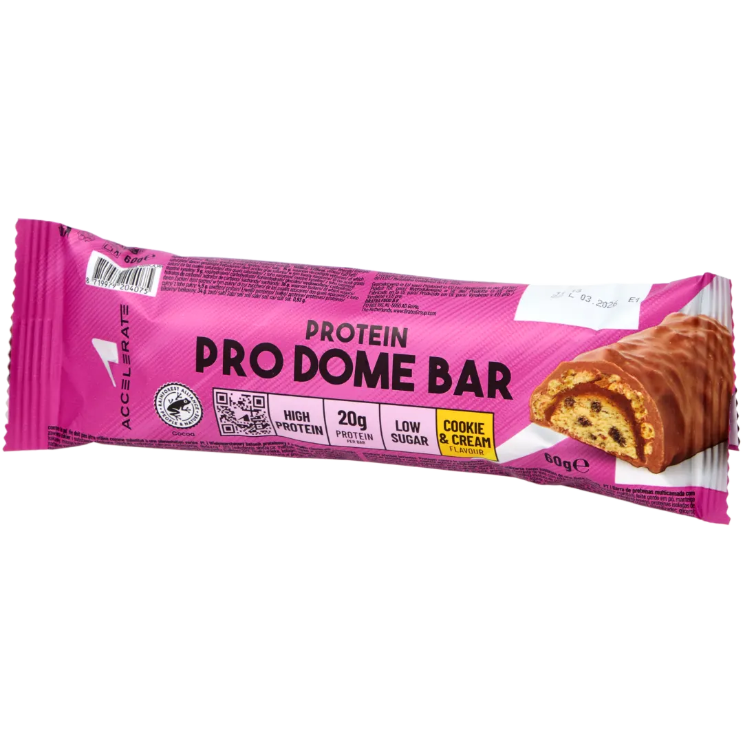 Accelerate proteïne reep Cookie & Cream 60 gram