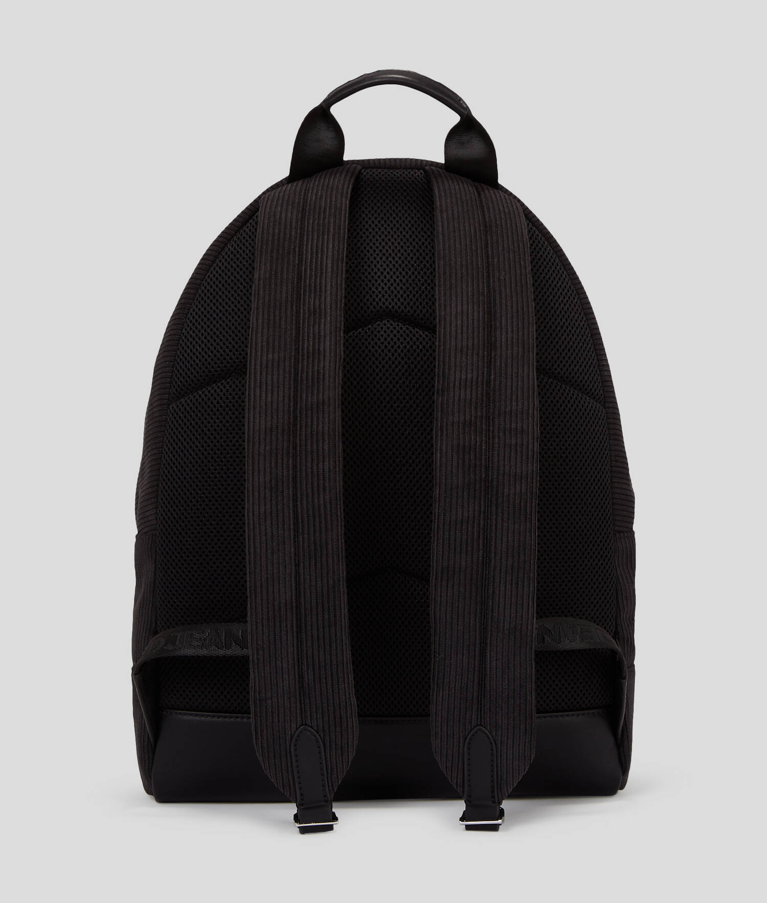 SAC À DOS EN VELOURS CÔTELÉ AVEC LOGO KLJ ENCADRÉ