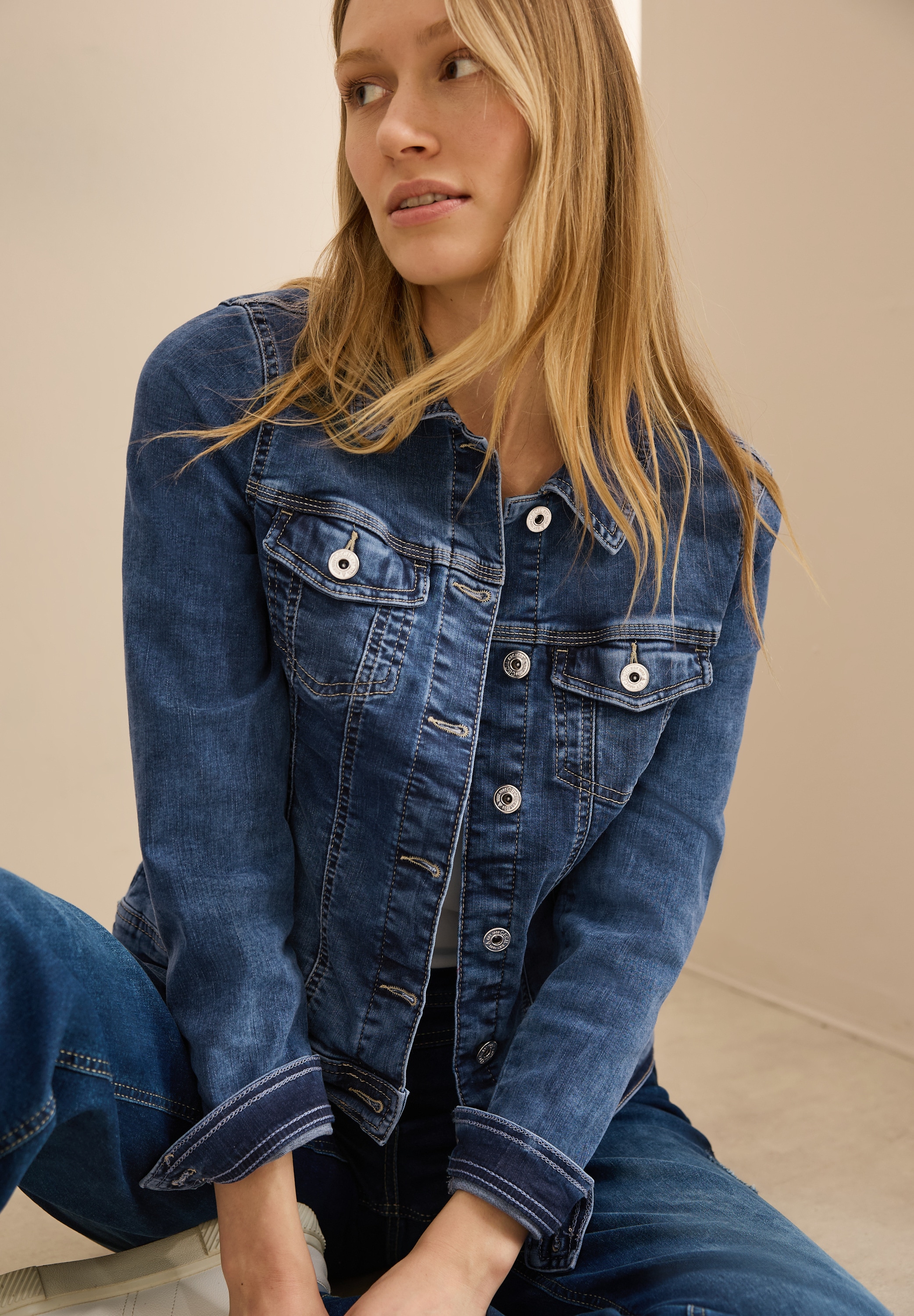 Cecil Jeansjacke mit Brusttaschen