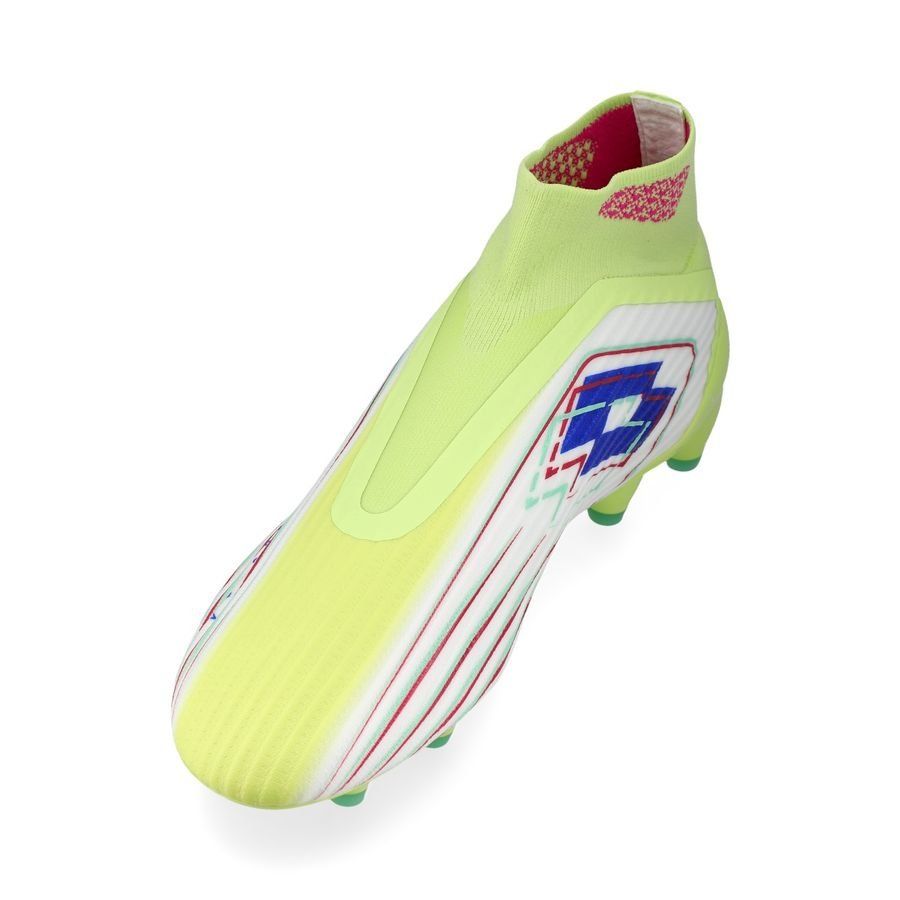 Lotto Solista 100 VIII Gravity FG Light Pack - Sunny Lime/Bleu/Blanc