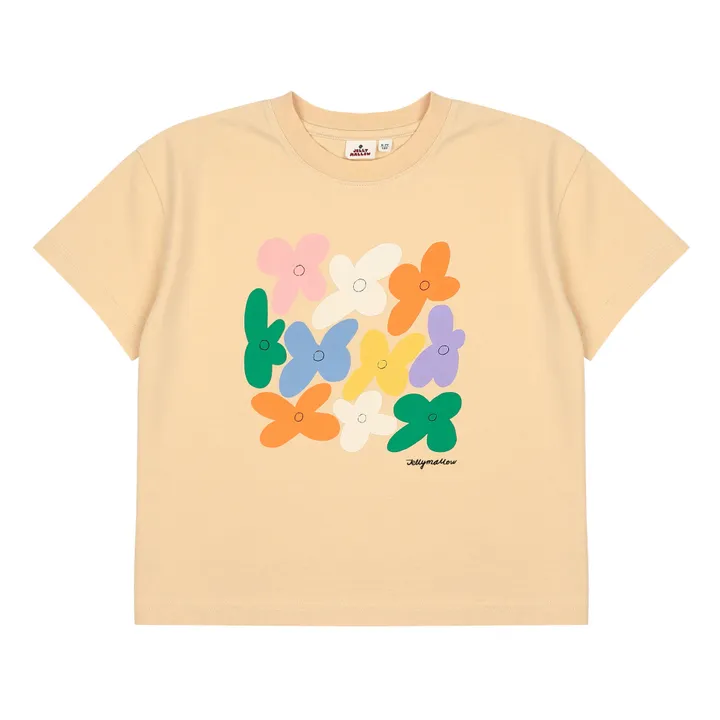 Jelly Mallow T-Shirt Fleurs | Crème