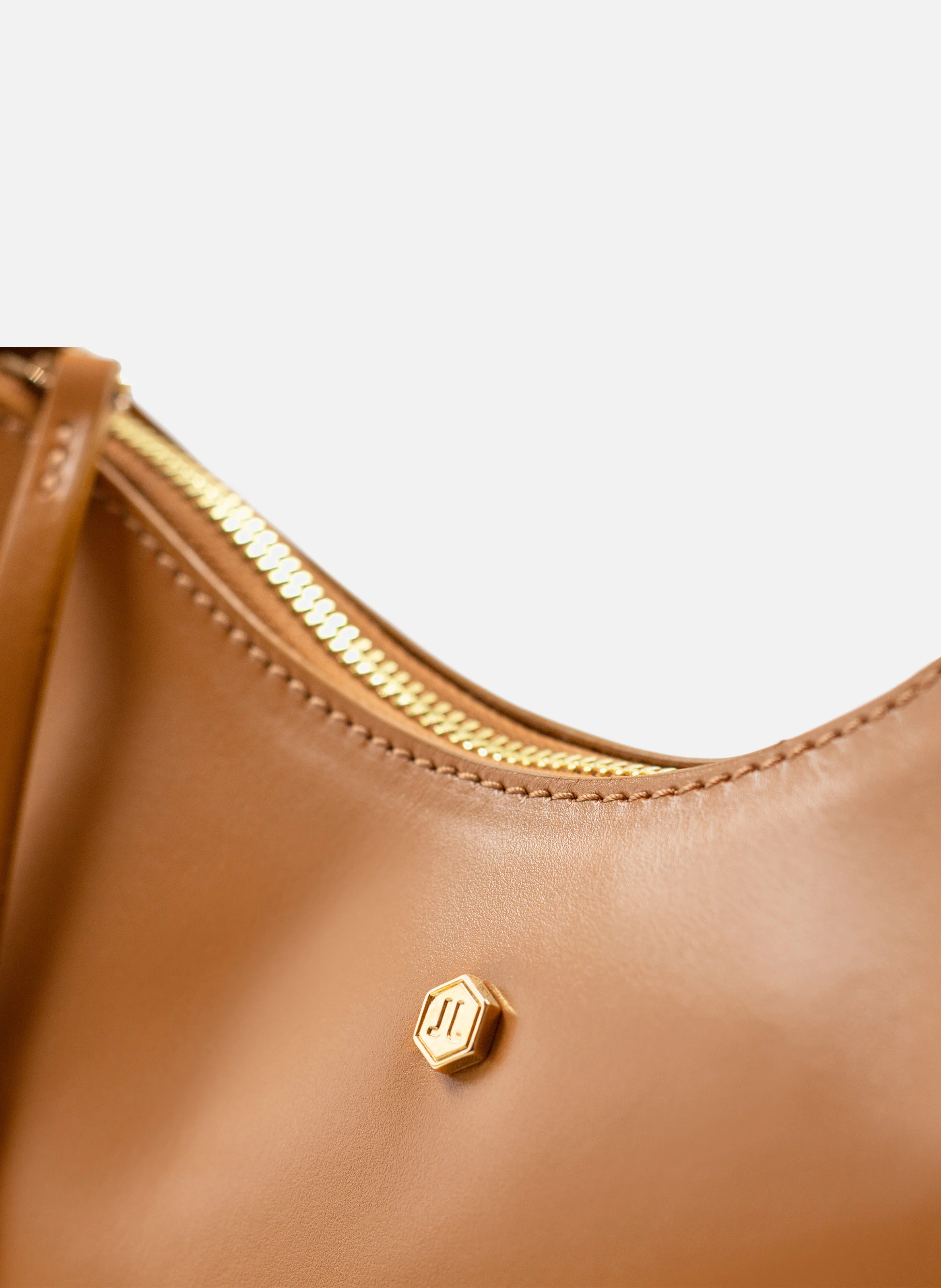 Sac hobo cuir lisse | Marron