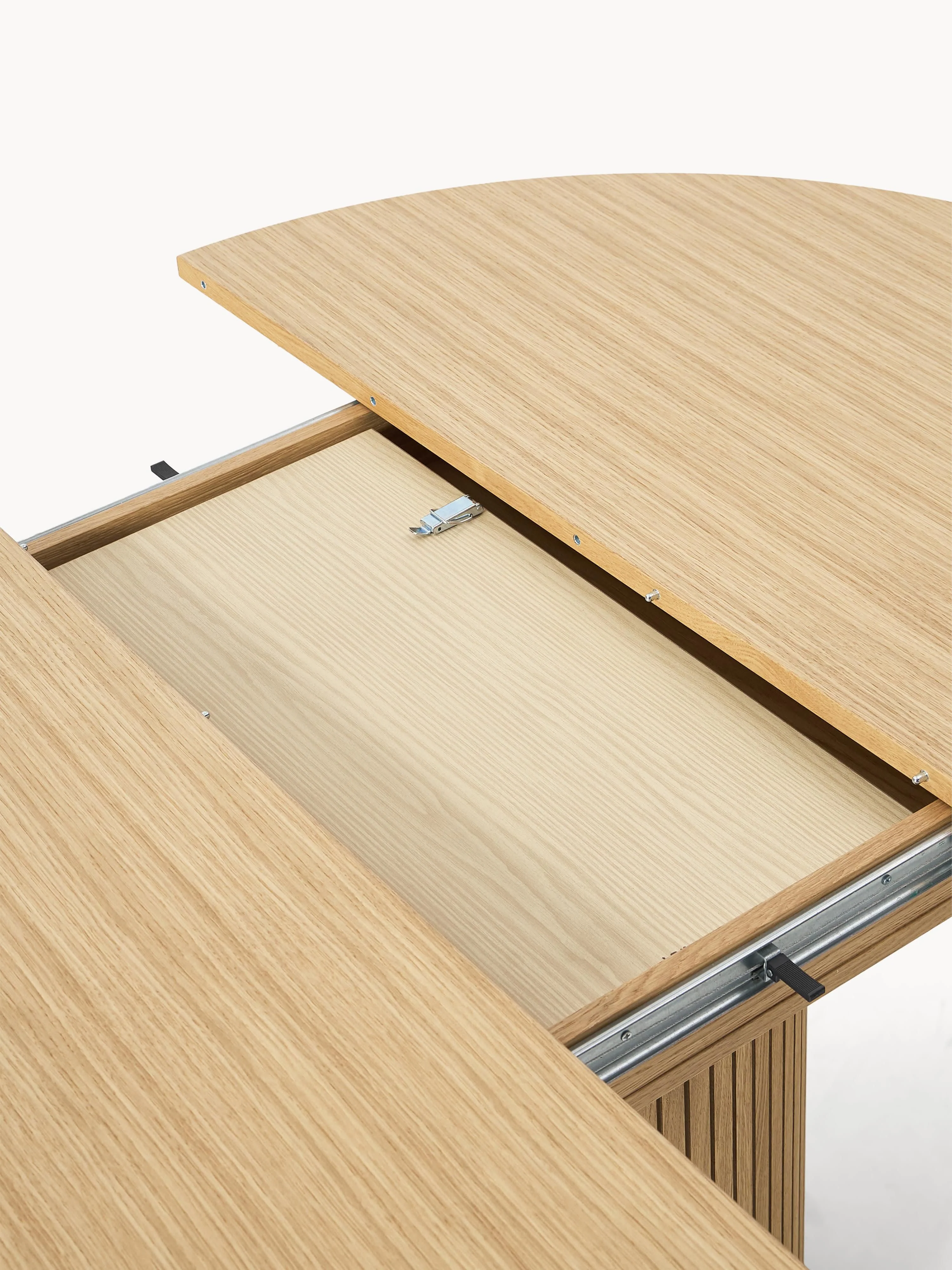 Uitschuifbare eettafel Filo met groefstructuur, in verschillende formaten