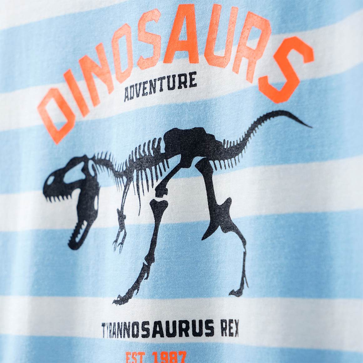 Topolino Jungen Shorty mit Dino-Print hellblau / dunkelblau / weiss