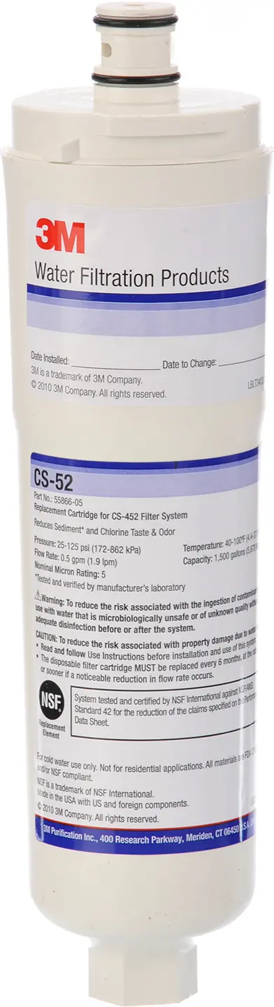 Waterfilter CS-52 voor Koel- Vriescombinaties 00640565