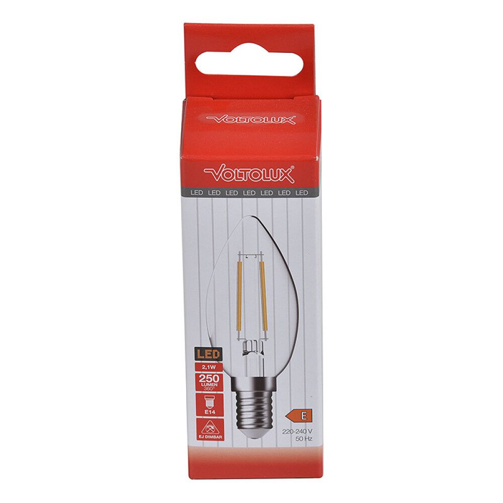 LYSPÆRE VOLTOLUX LED CLEAR E14 2.1W