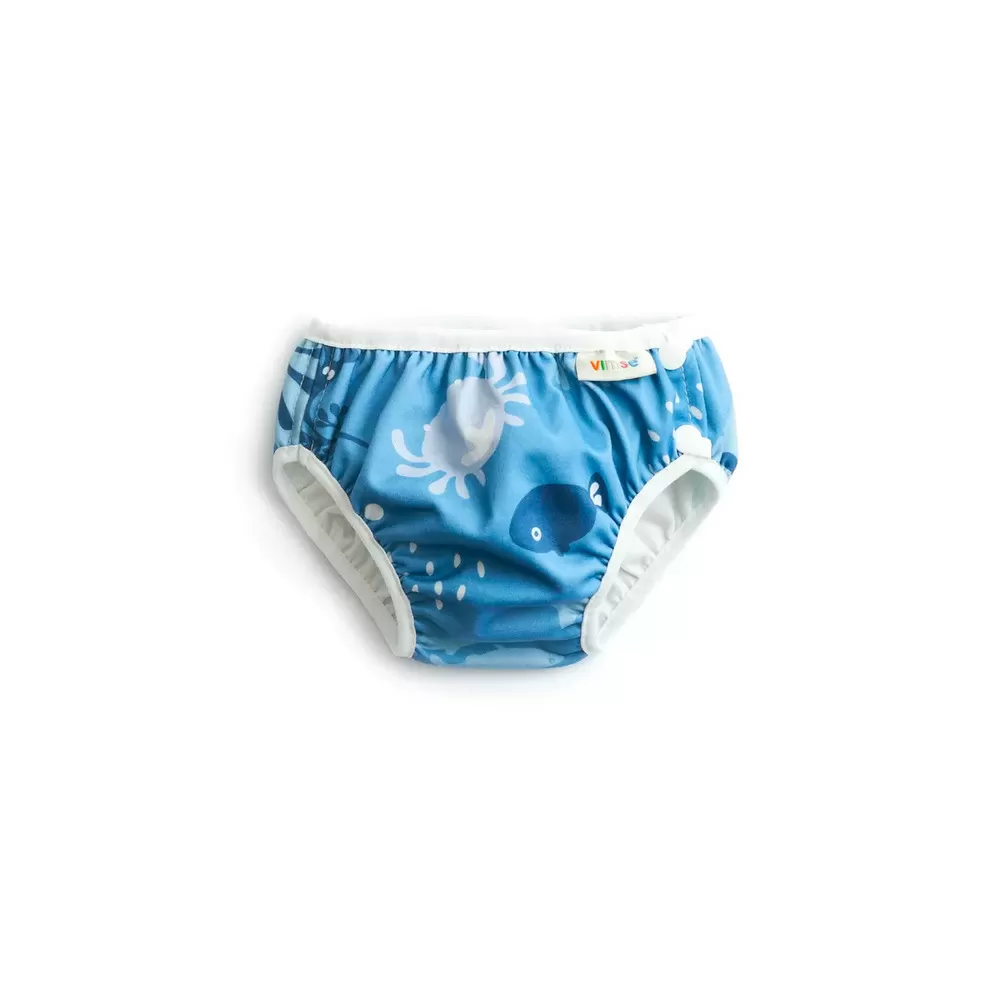 Vimse Swim Diaper Blue Whale - Flere størrelser