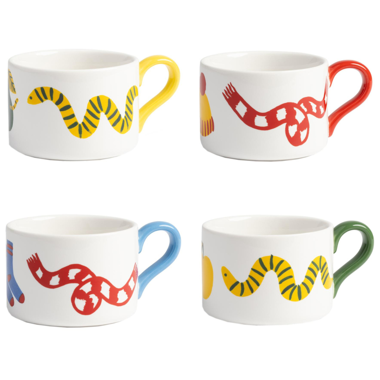 &klevering Haines mok 0,2L set van 4