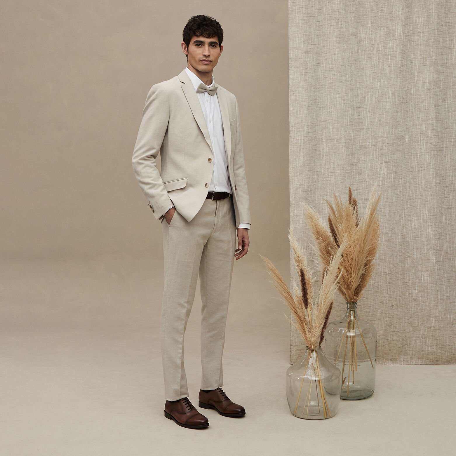 Costume en lin - Beige