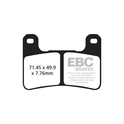 Plaquettes de freins EBC Sinter Métal Fritté avant