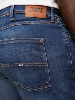 Além disso, calça jeans skinny desbotada Simon