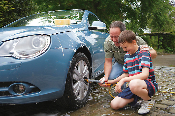 Brosse de lavage roues Hozelock