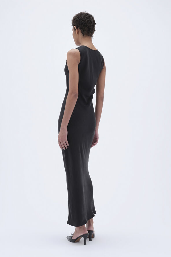 REMAIN Maxi Bias Cut Dress Black