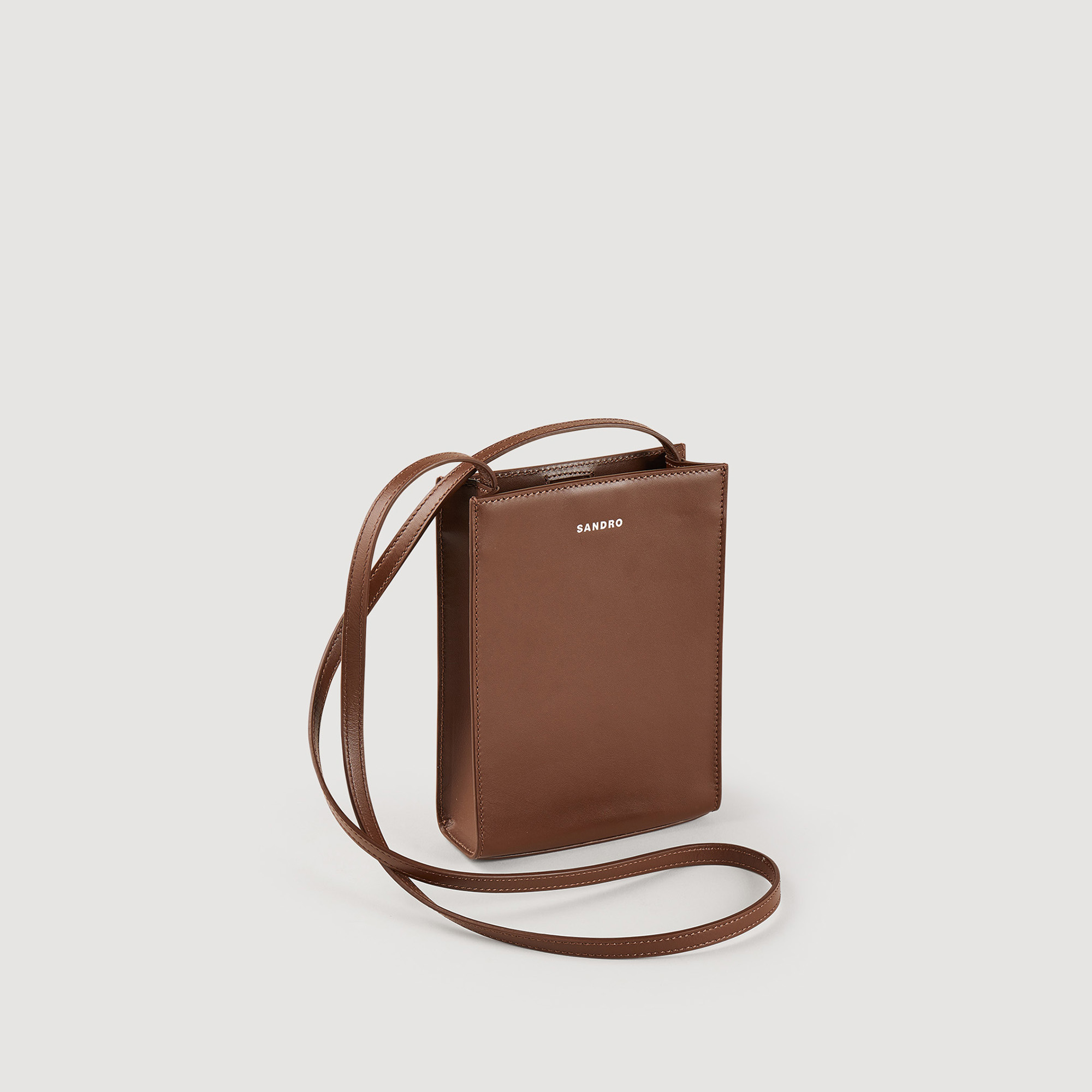 Petit sac en cuir lisse