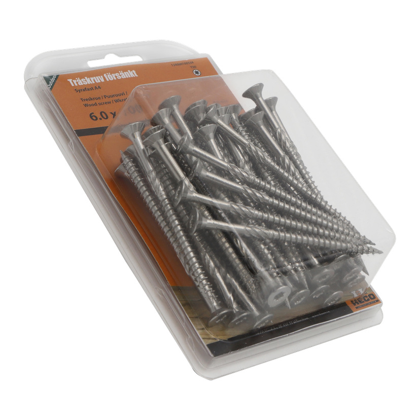 Treskruer 50-pk 6x100 mm
