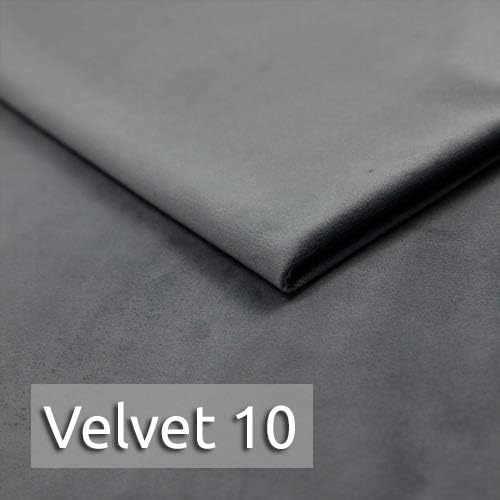 Sofnet Sessel Chesterfield Asti - Couch, Couchgarnitur, Couchsessel, Loungesessel, Stühl, Holzfüße - Glamour Design, Velours (Grau (Velvet 10))