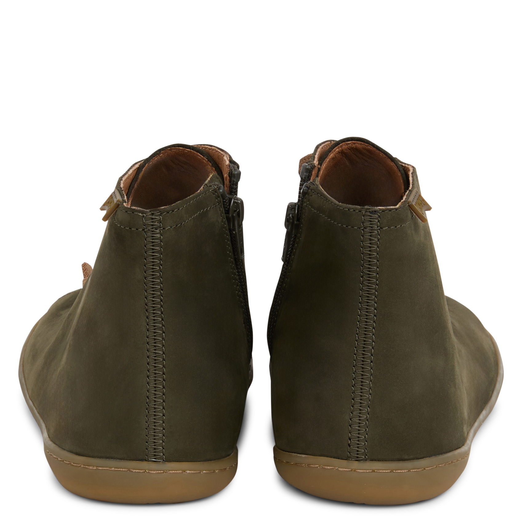 PEU CAMI - Bottines en cuir velours | Vert