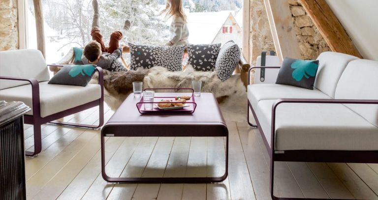 Fermob Trèfle outdoor kussen 68x44 Red Ochre