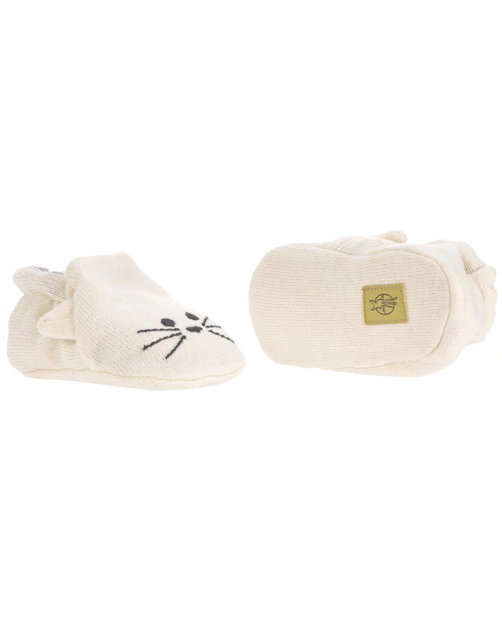 Krabbelschuhe LITTLE CHUMS CAT in weiß