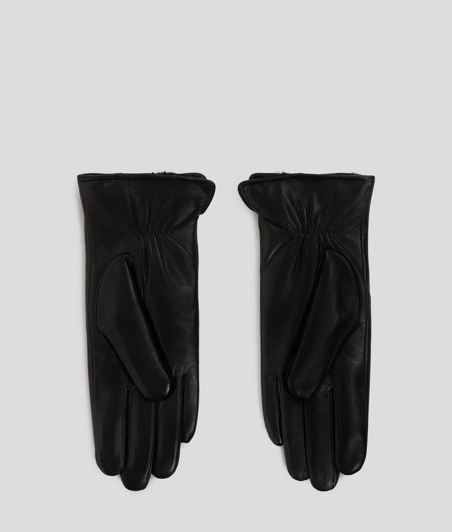 GANTS EN CUIR K/AUTOGRAPH - Noir