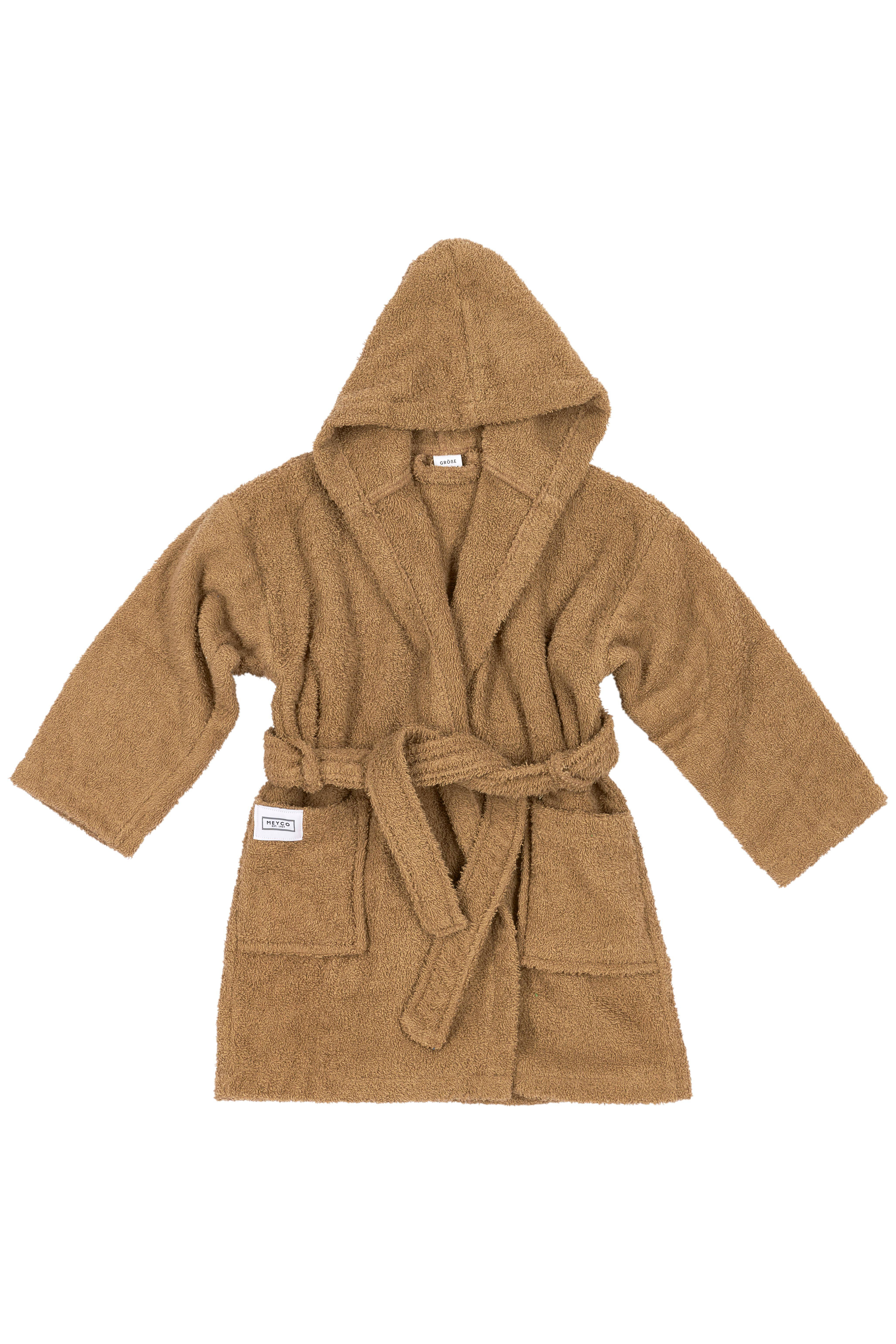 Meyco badstof badjas Basic Toffee