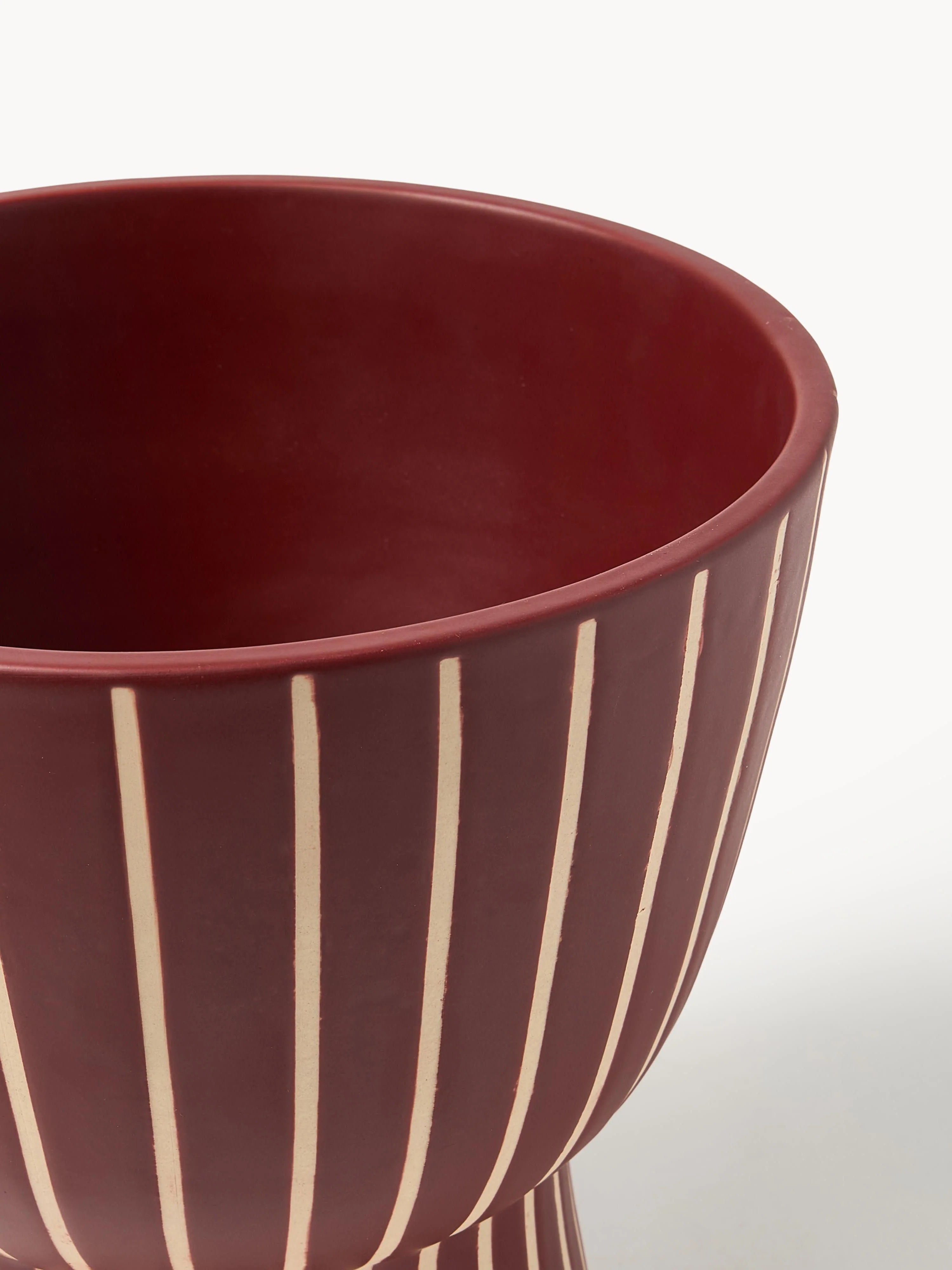 Handbeschilderde plantenpot Elio, H 23 cm