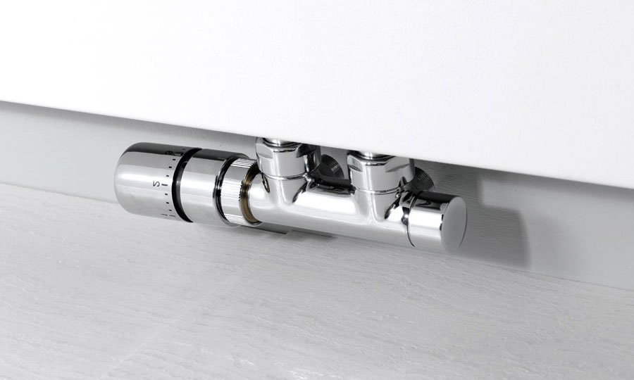 Sapho Twin radiator m/o aansluitset links roestvrij staal