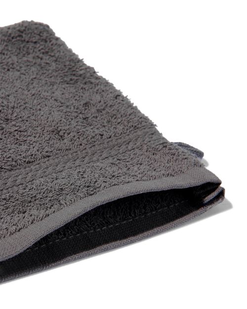 gant de toilette de qualité supérieure 16 x 21 - gris foncé