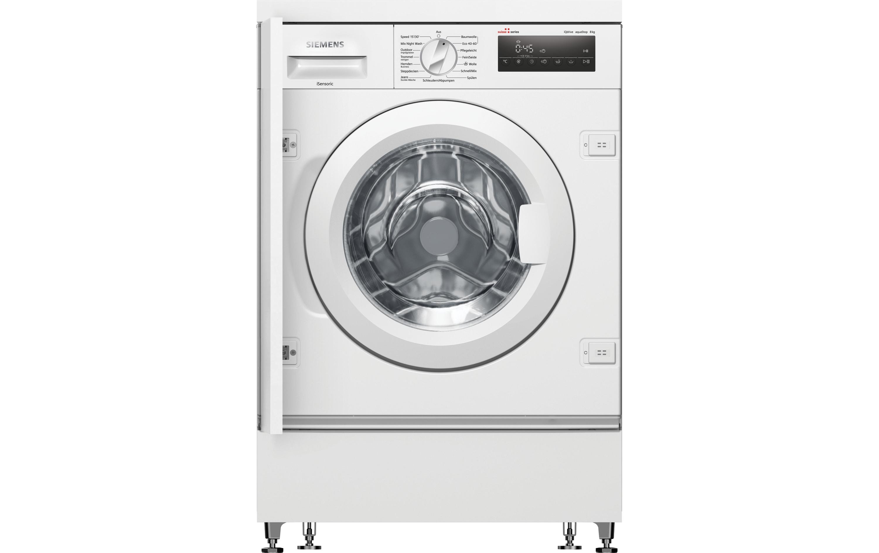 Einbau Waschmaschine WI14W542CH Links<br>Frontlader mit 8 kg Ladekapazität