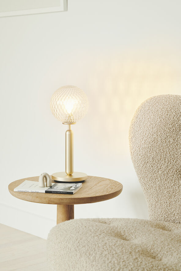 Nuura Miira Table, brass / optic clear Brass / optic clear