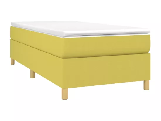 Sommier tapissier Vert 100x200 cm Tissu