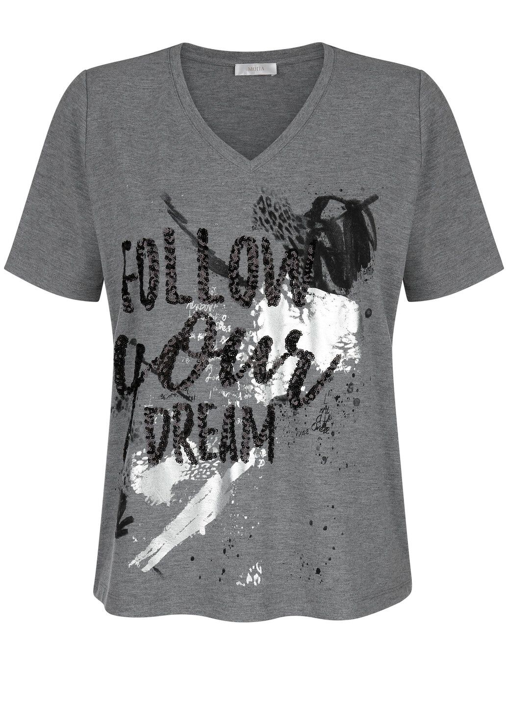 Shirt mit aufwendiger Pailettenzier