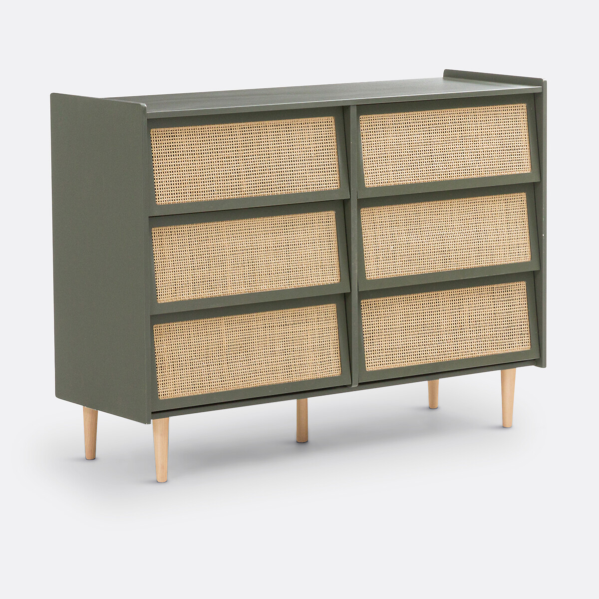 LA REDOUTE INTERIEURS<br>Cômoda com 6 gavetas em rattan, Kaya