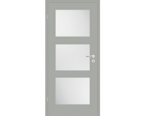 Pertura binnendeur Mila 02 gelakt edelgrijs 86x198,5 cm links met lichtuitsparing HM (zonder glas)