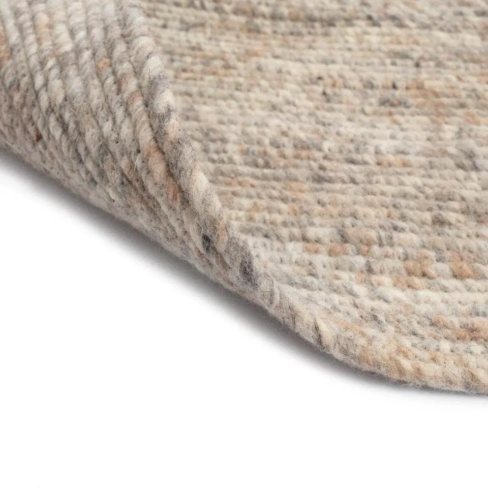 Interieur05 rond vloerkleed Gapo grijs/bruin - 180 x 180 cm