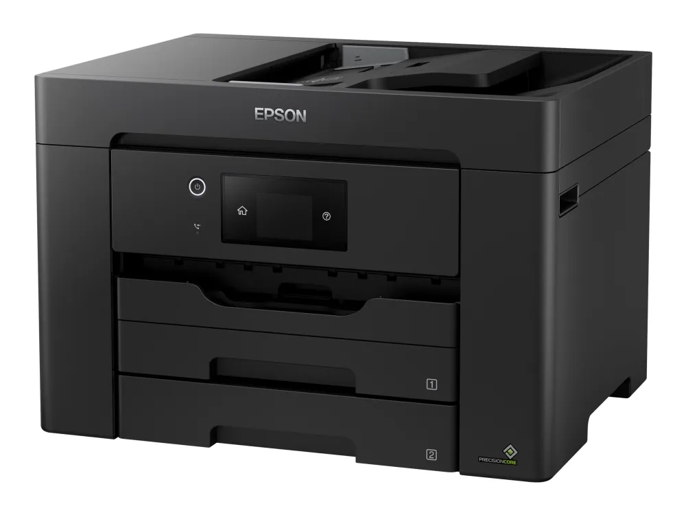 Epson WorkForce WF-7830DTWF - Multifunktionsprinter - farve - blækprinter - A3 (297 x 420 mm) (original) - A3 (medie) - op til 25 spm (udskriver) - 500 ark - 33.6 Kbps - USB 2.0, LAN, Wi-Fi(n)