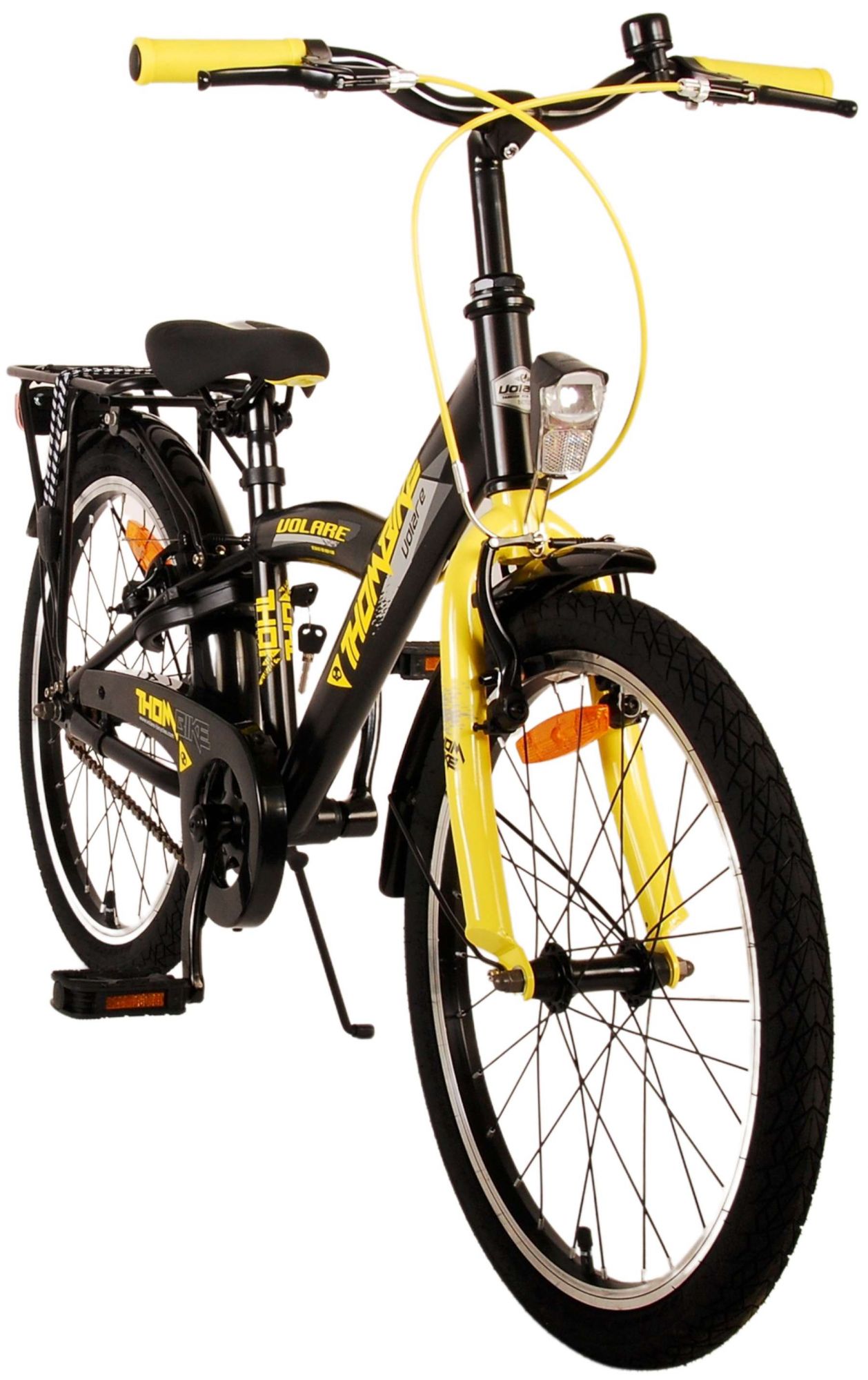 TPFSports Thombike Kinderfahrrad - Jungen - 20 Zoll - Rücktritt + Handbremsen - Schwarz/Grün