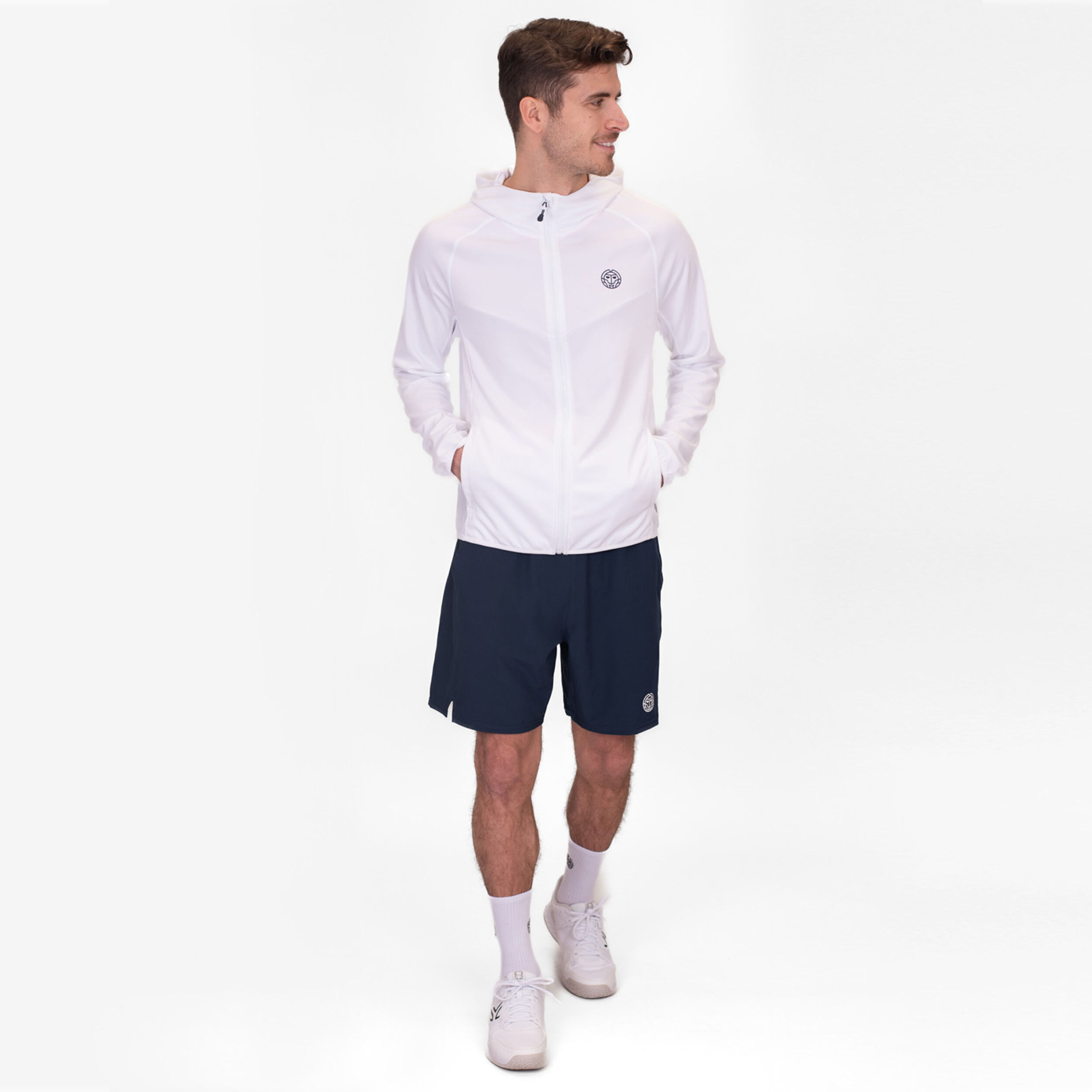 BIDI BADU Crew Hood Veste De Survêtement Hommes - Blanc