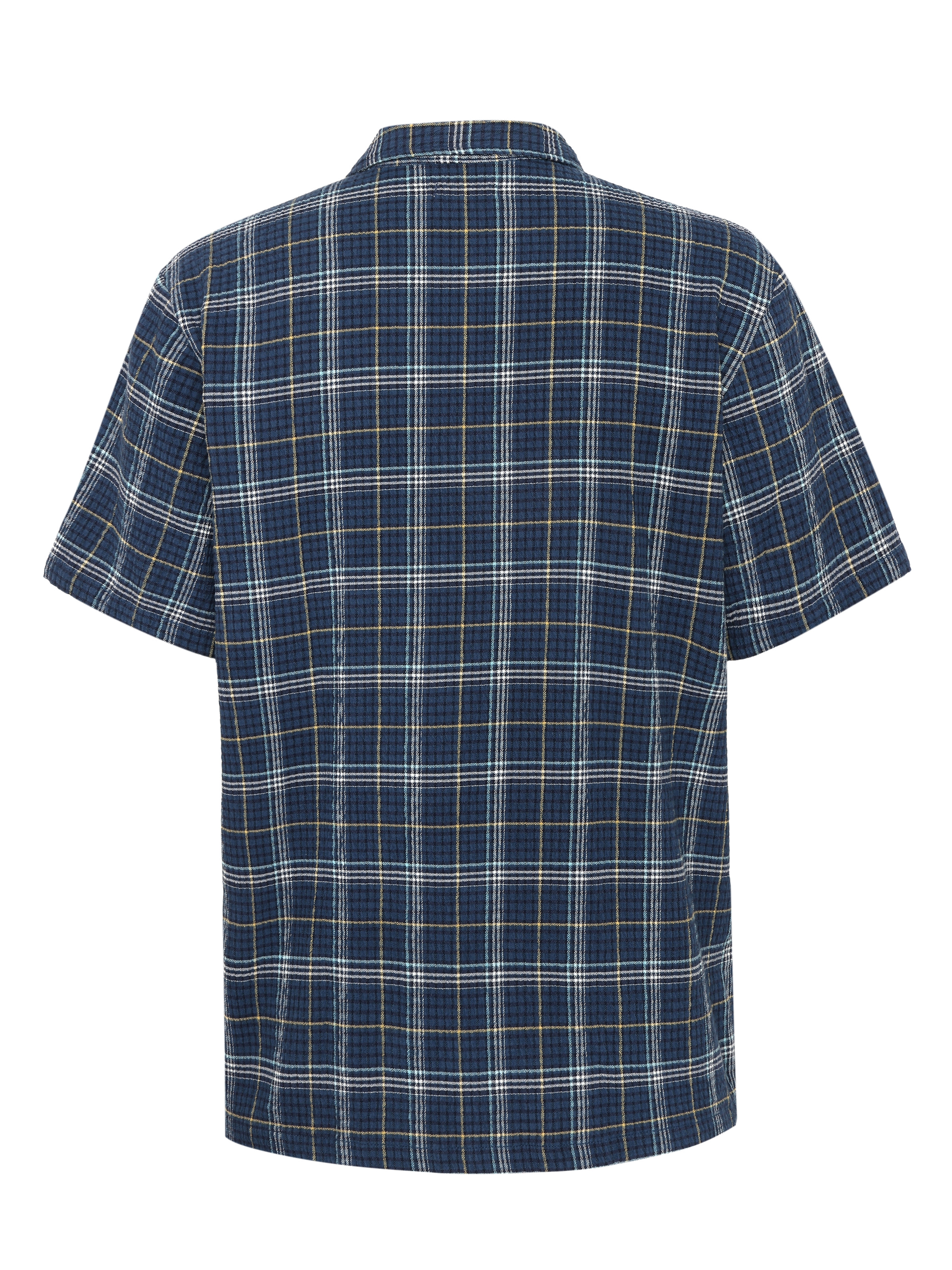 Box Fit Seersucker Short Sleeved Shirt M