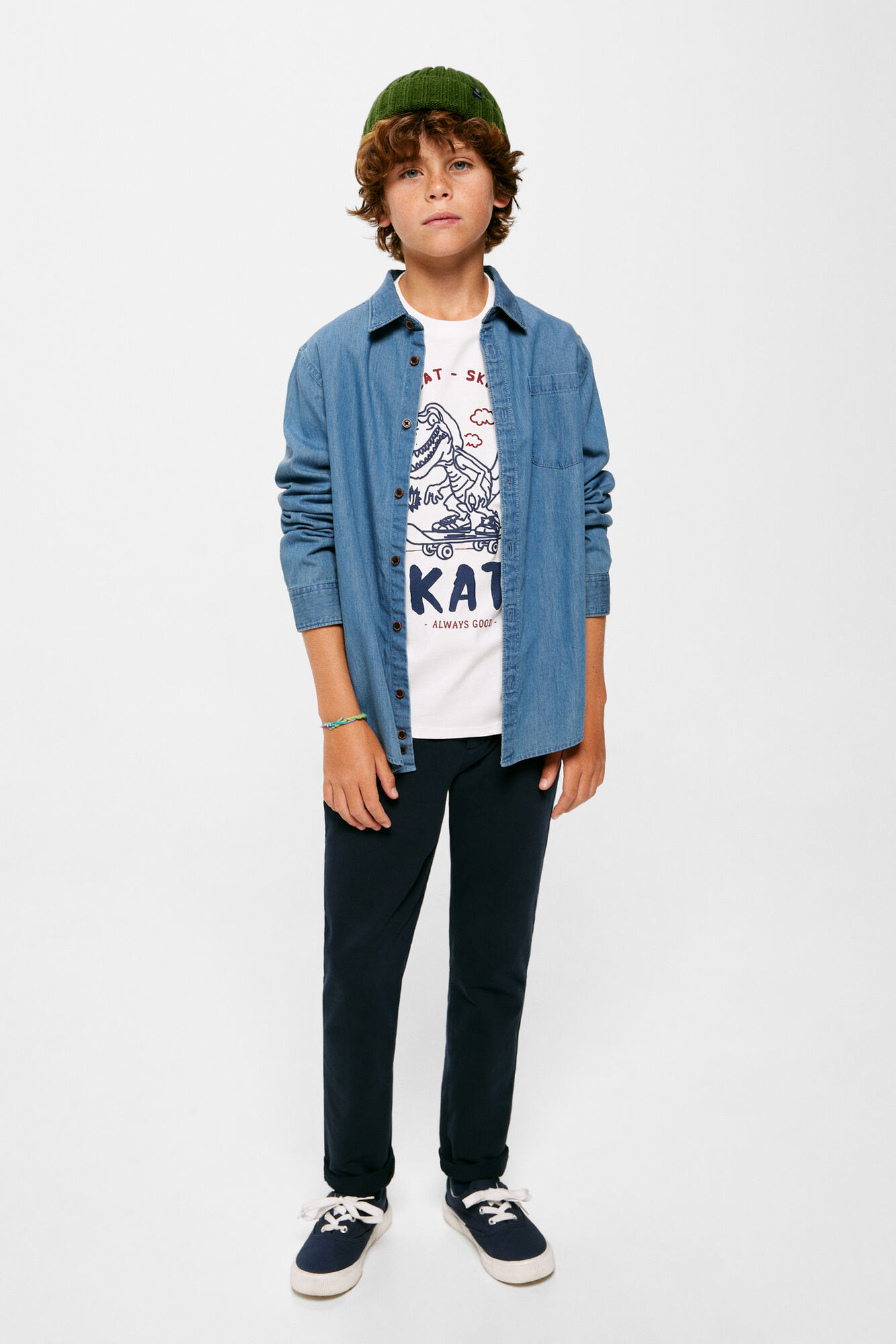 Camisa jeans infantil
