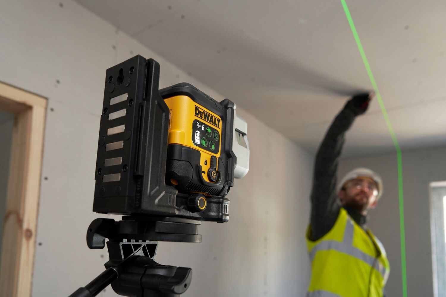 DeWALT DCLE14301GB 3x180° Kruislijnlaser groen USB-C