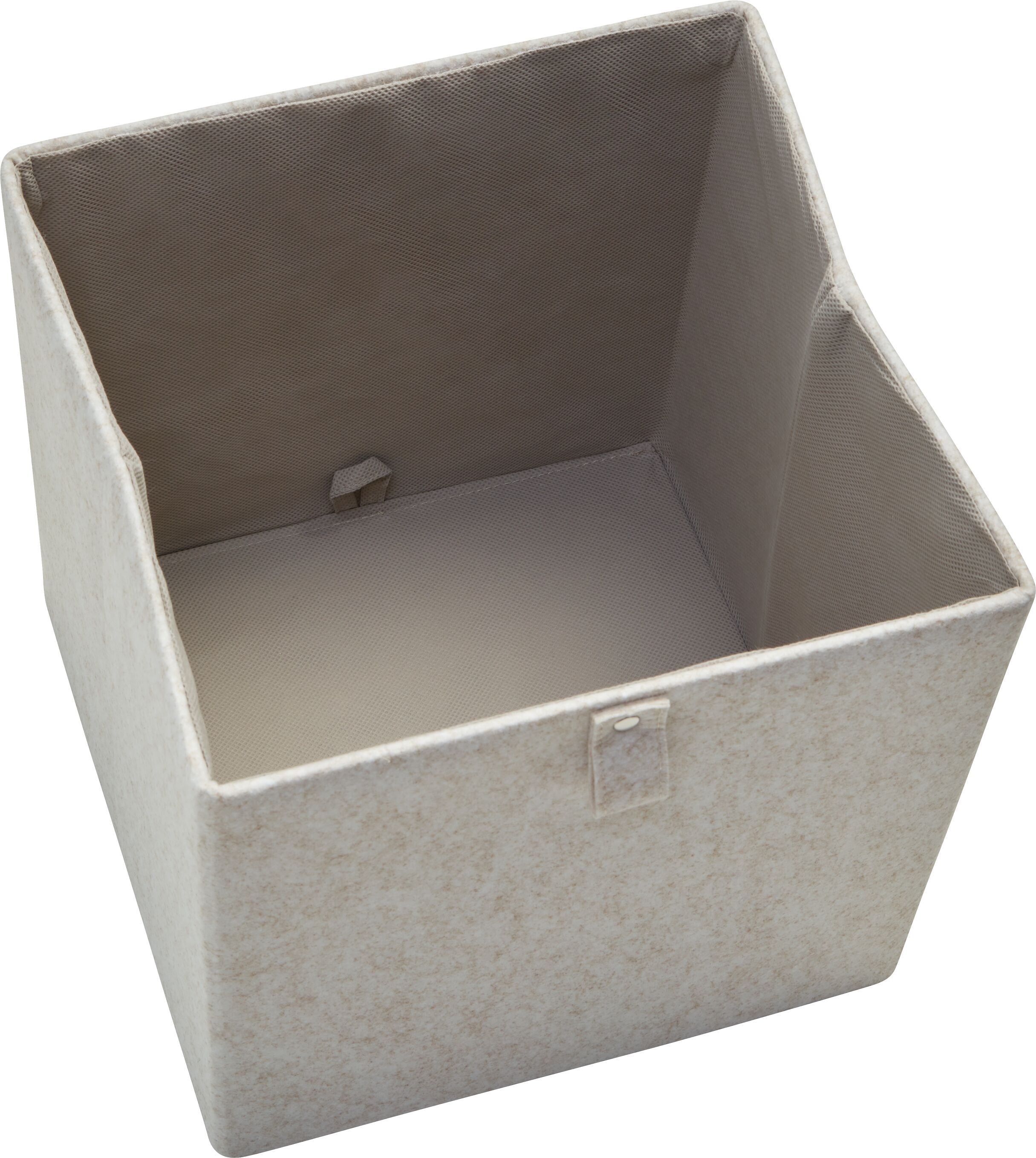 WILONA Filzbox beige 32x32x32 cm - Beige / B: 32.0 cm x T: 32.0 cm x H: 28.0 cm