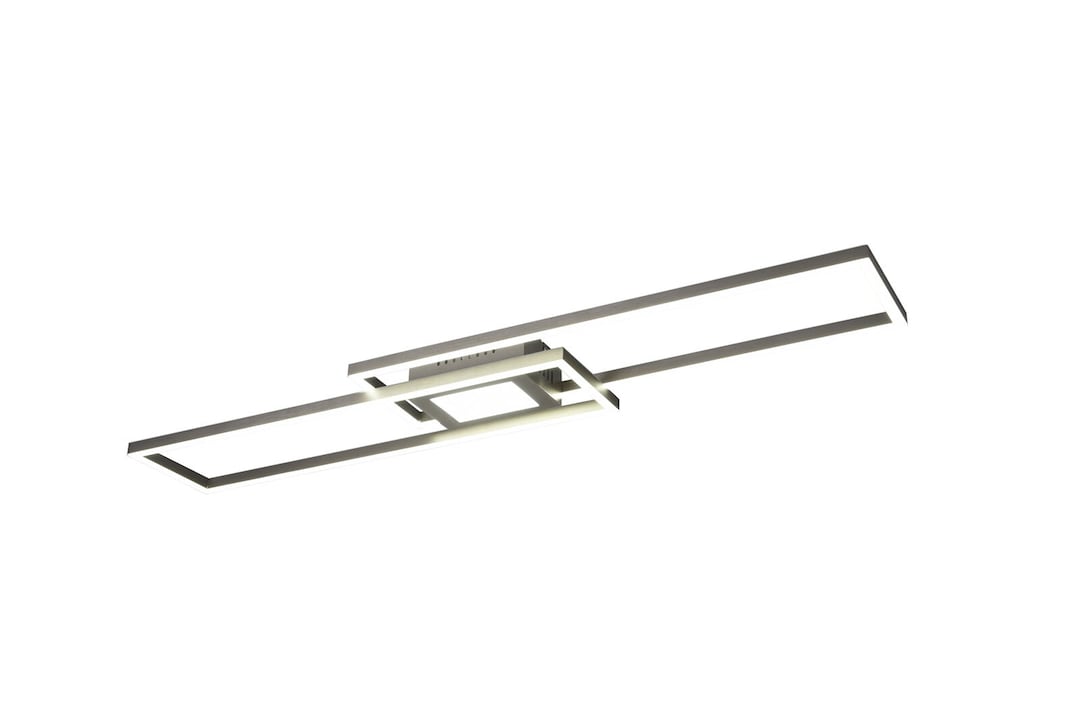 TRIO LED Deckenlampe GANADO 21 x 110 cm nickelfarbig