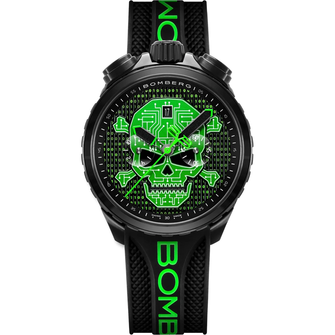 Bomberg Bolt-68 Heritage Cyber Skull Green