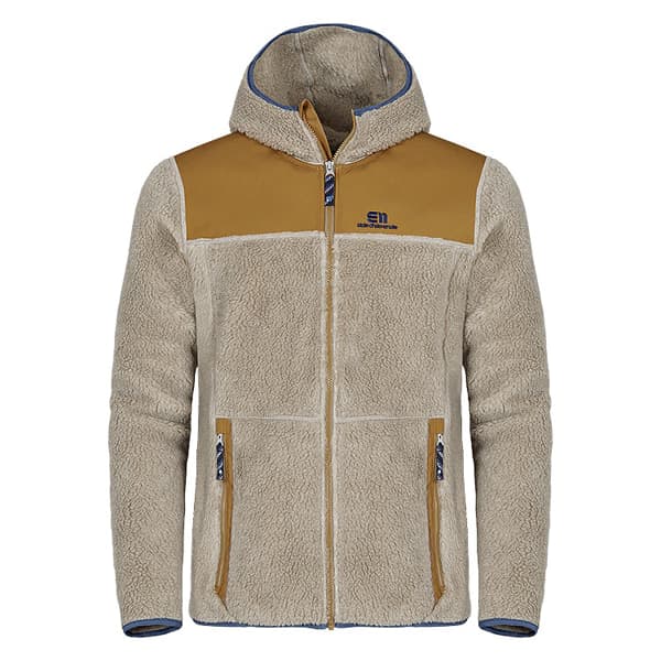 Veste polaire ELEVENATE M GLACIER PILE HOOD VINTAGE KHAKI